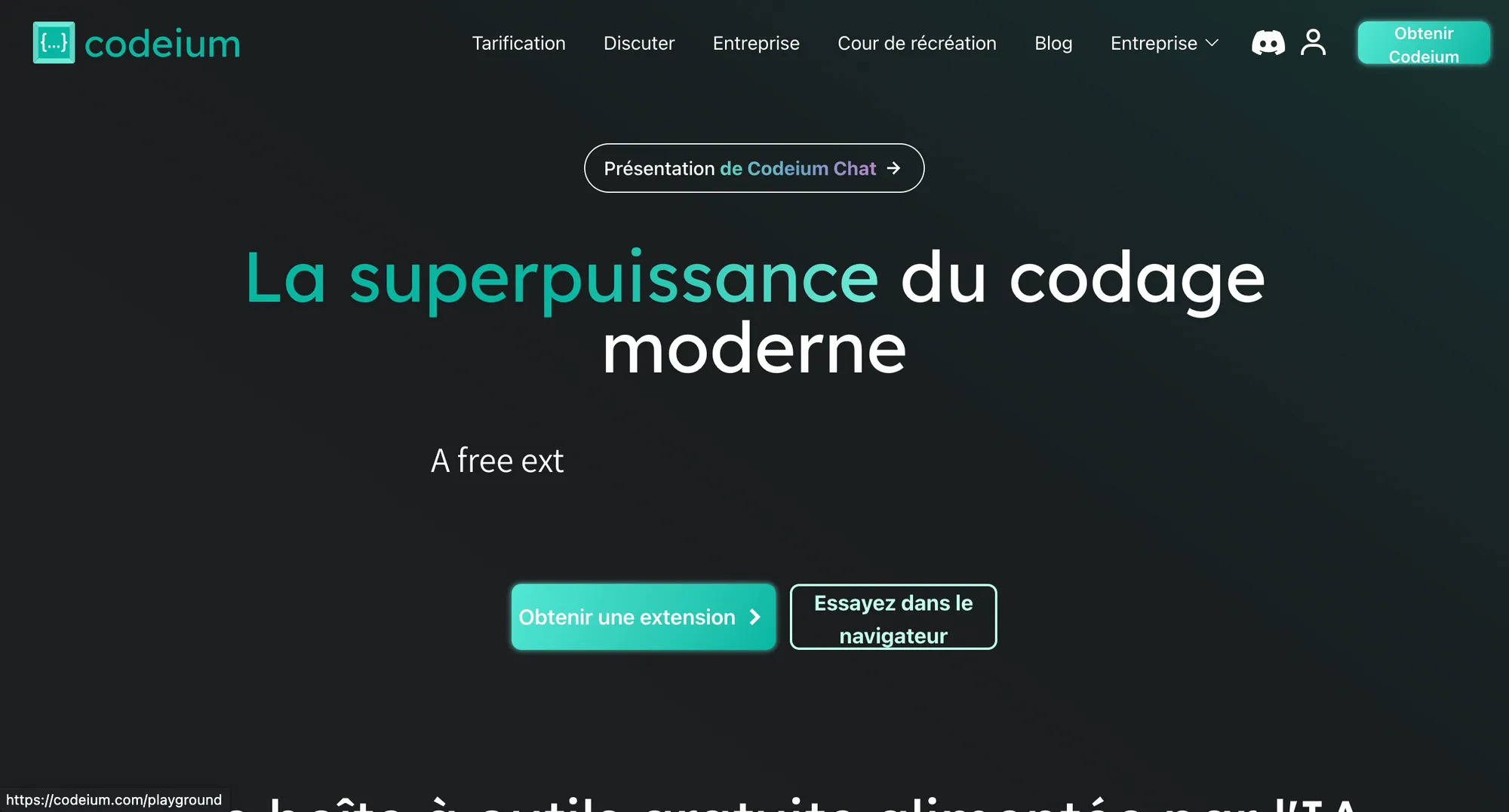 codeium site internet