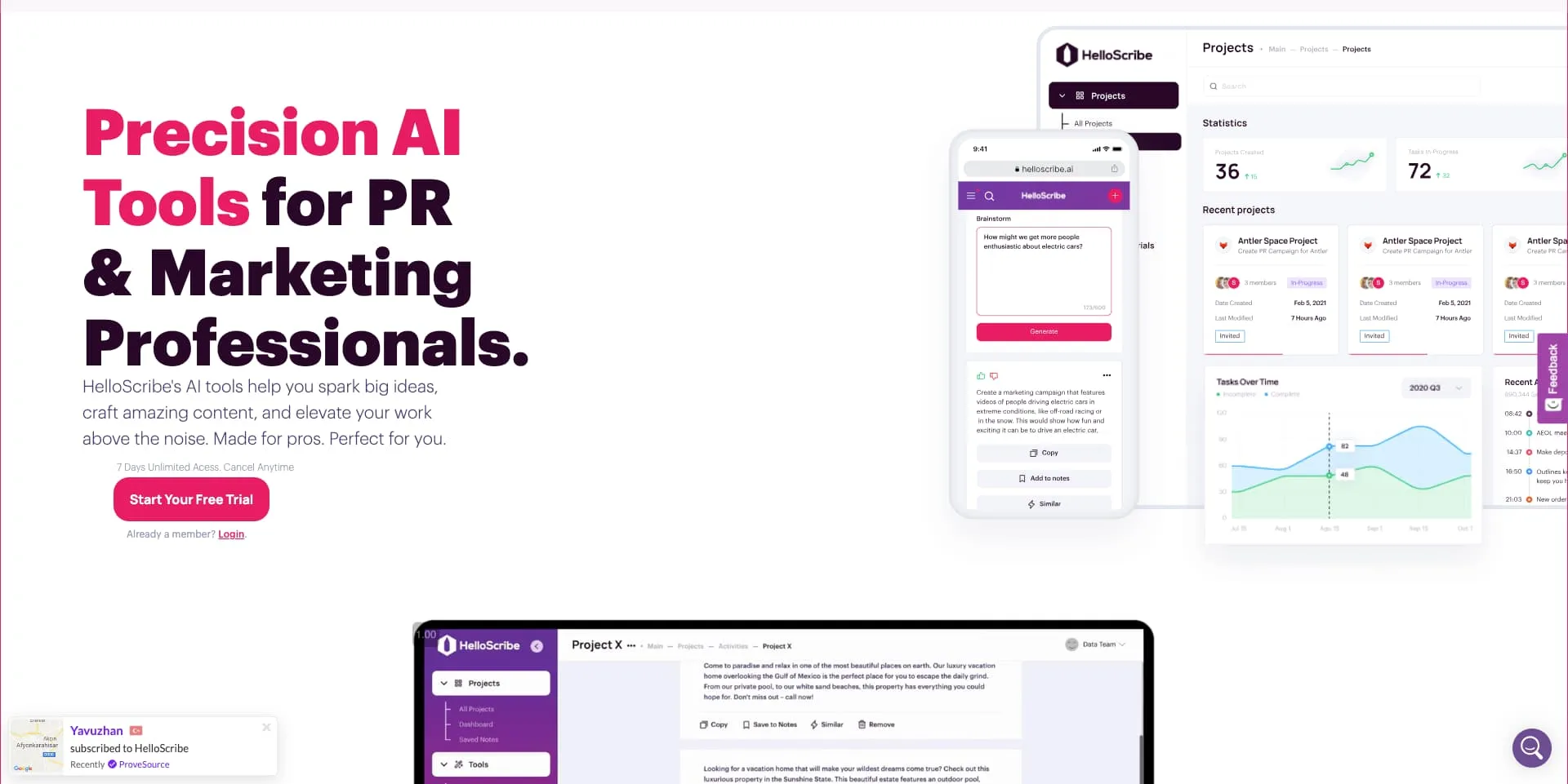 helloscribe site internet