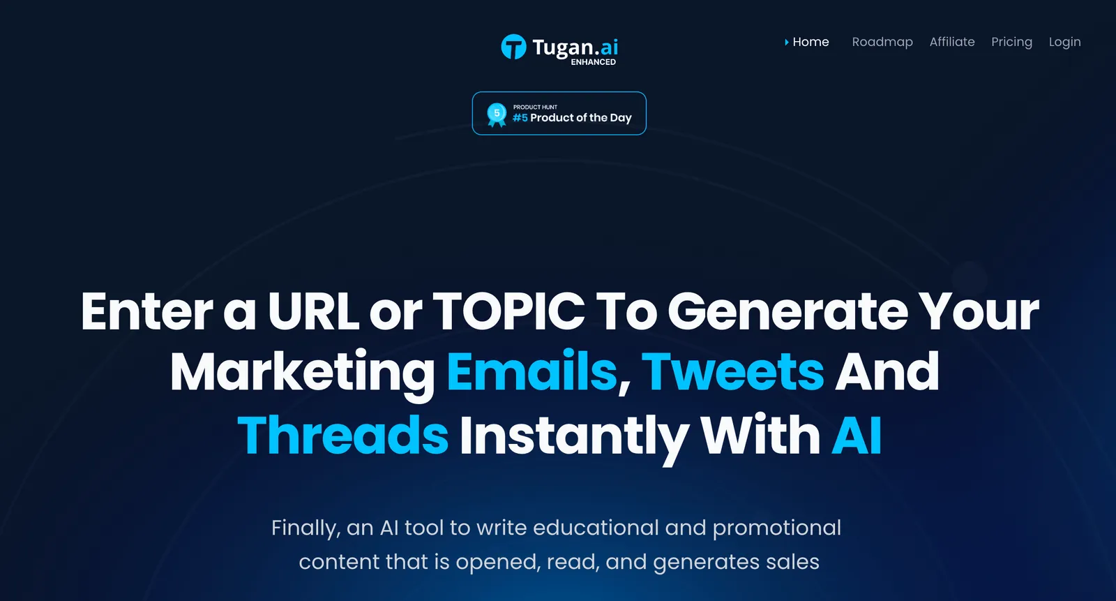 Tugan.ai site internet