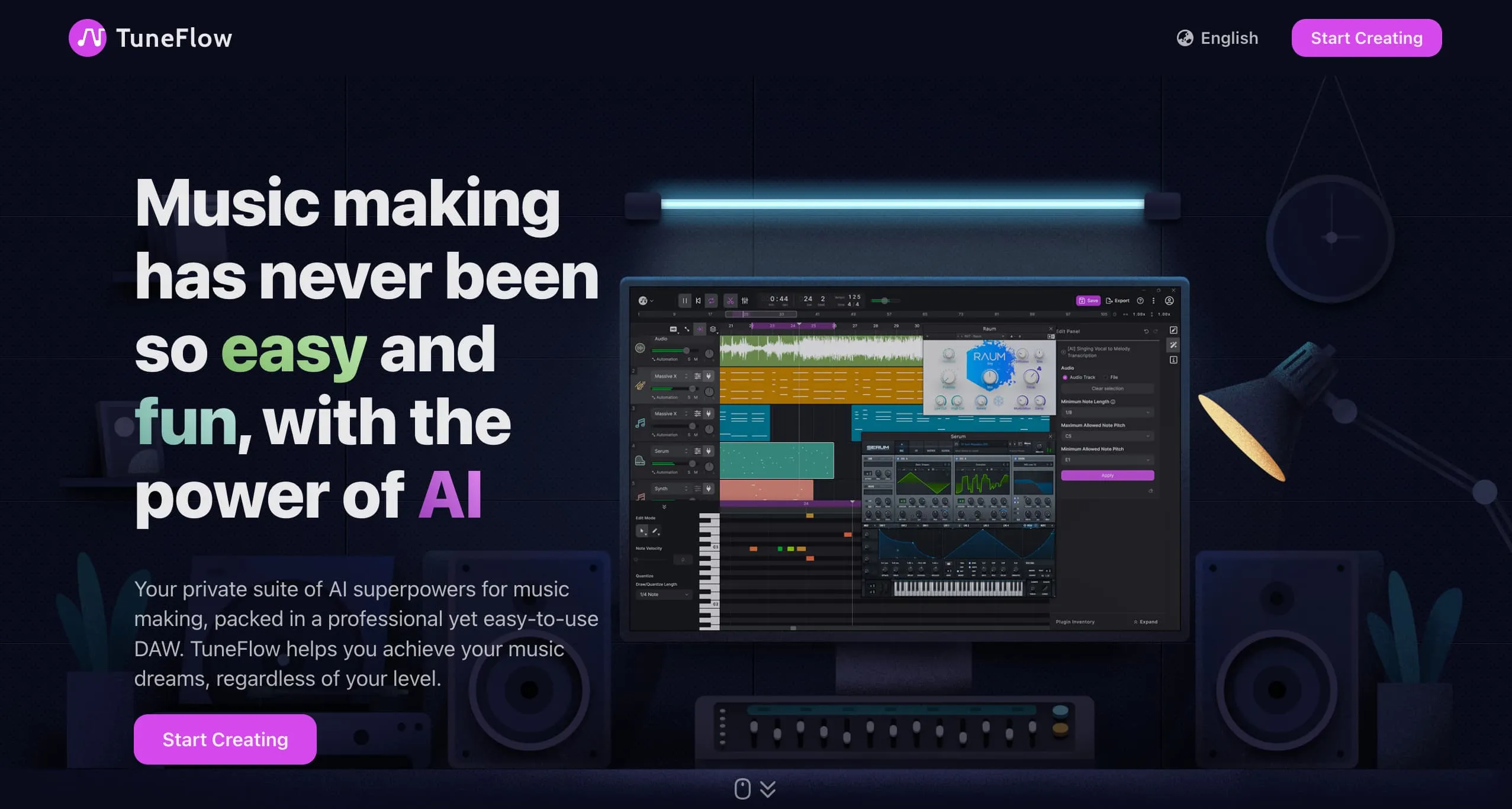 Site internet Tuneflow