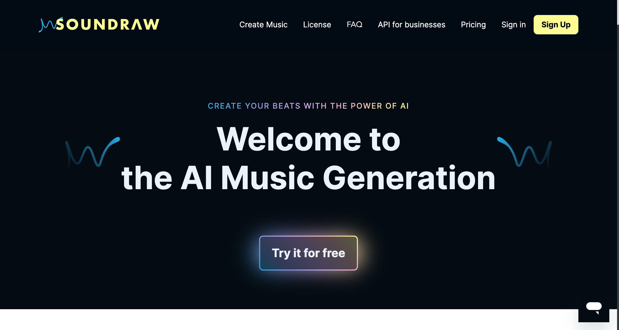 Site internet soundraw