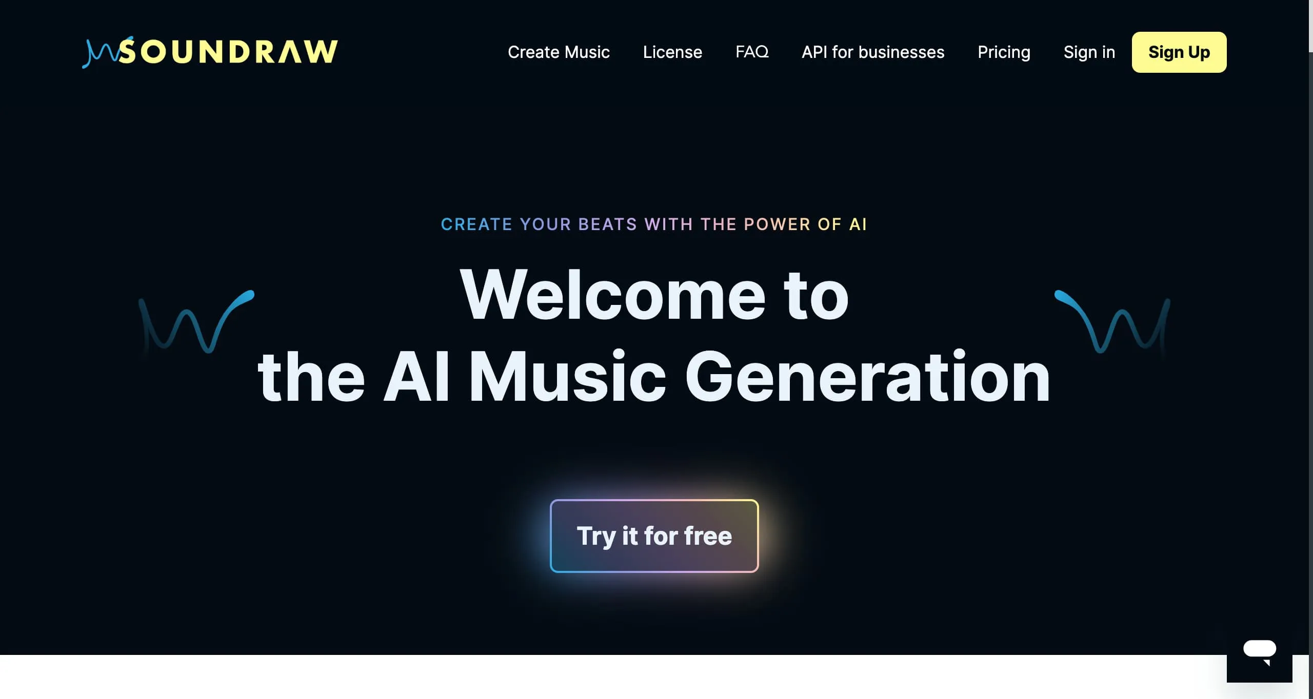 Site internet soundraw