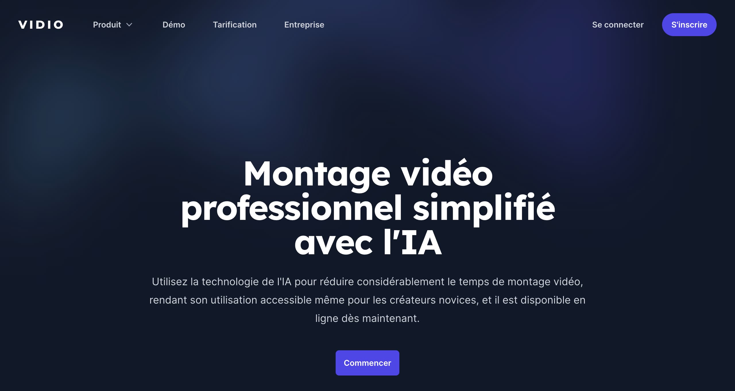 Vidio site internet