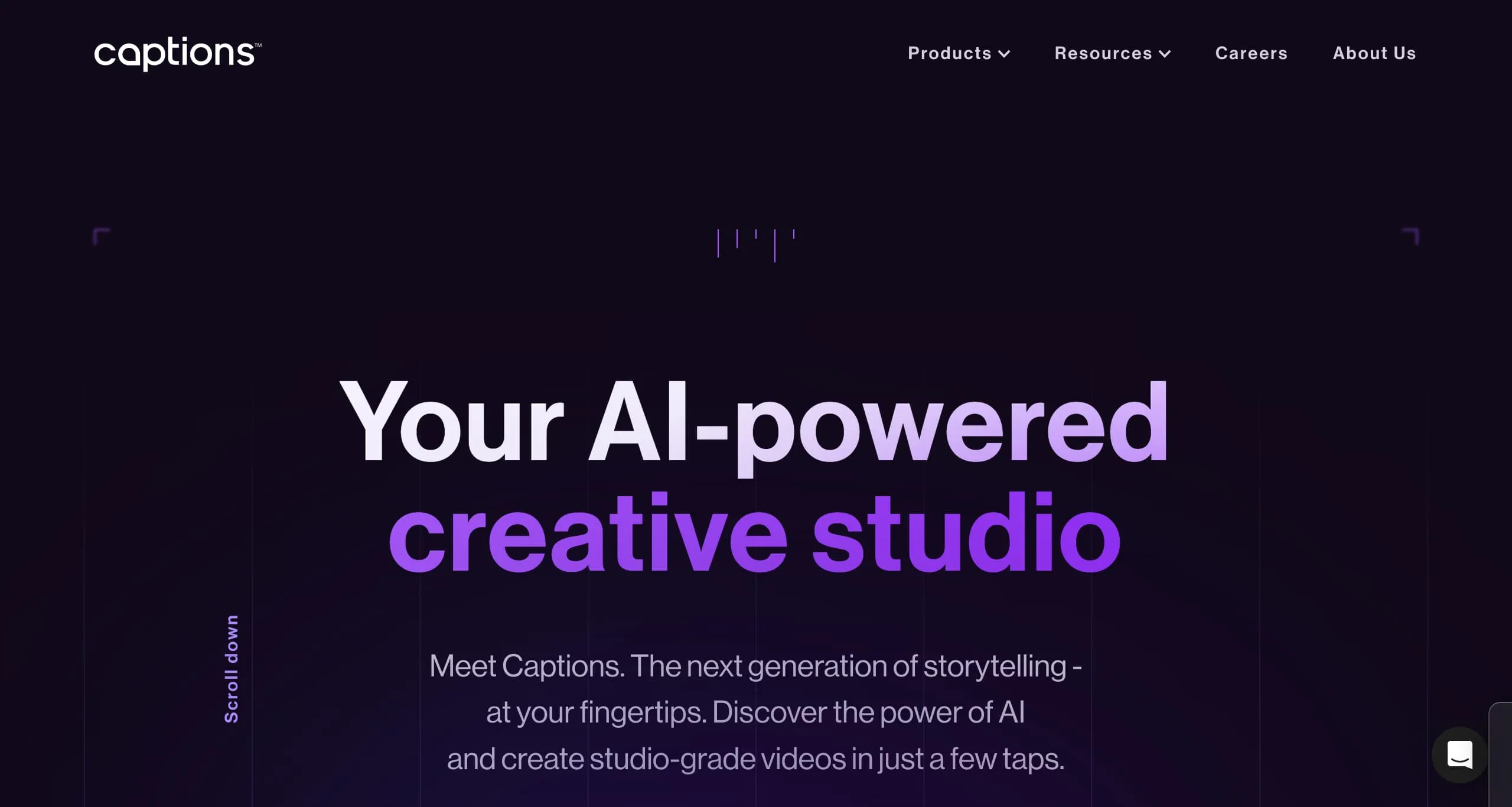 captions site internet