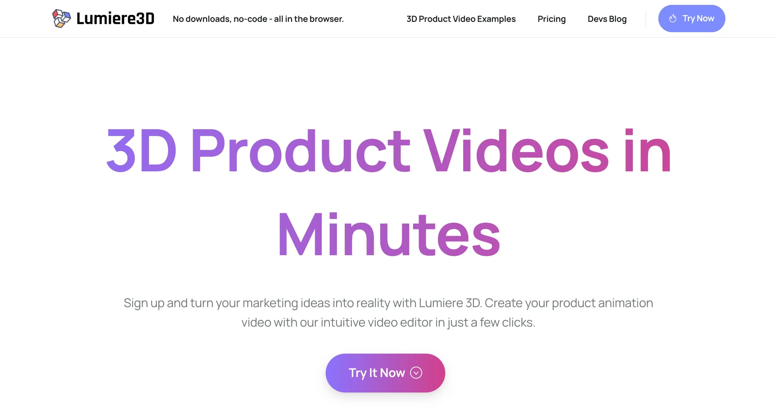 Site internet Lumiere 3D
