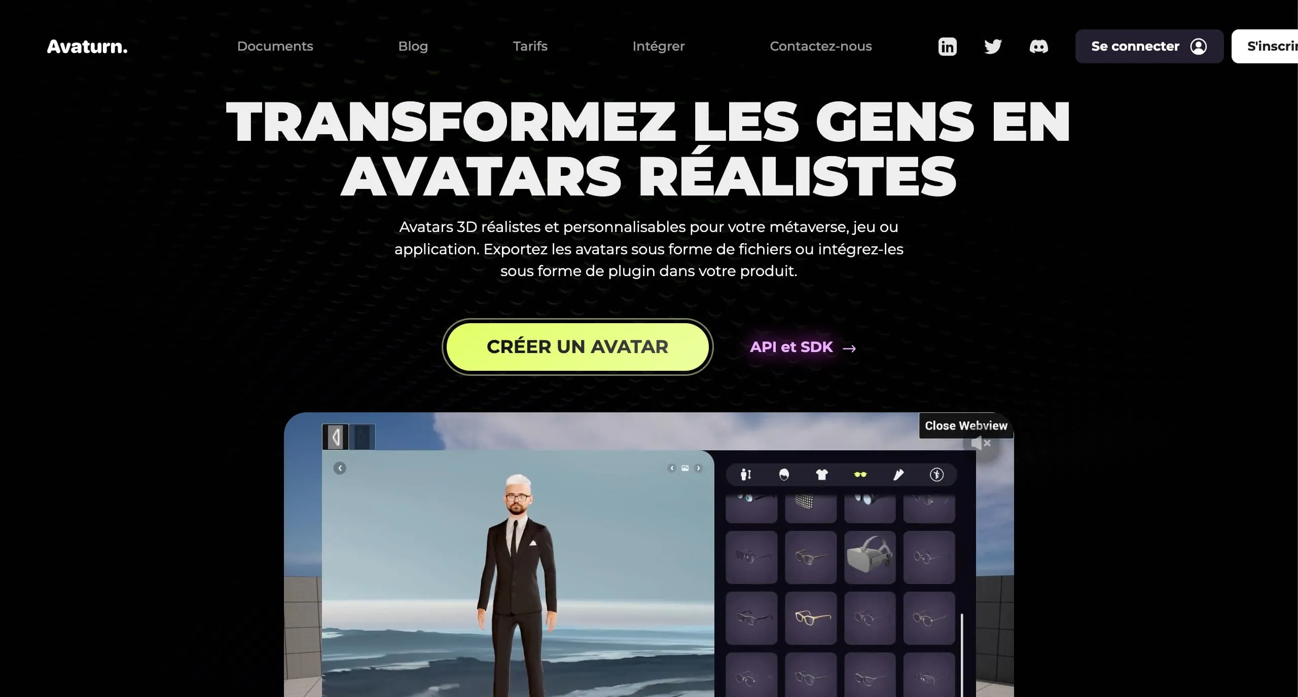 Site internet Avaturn