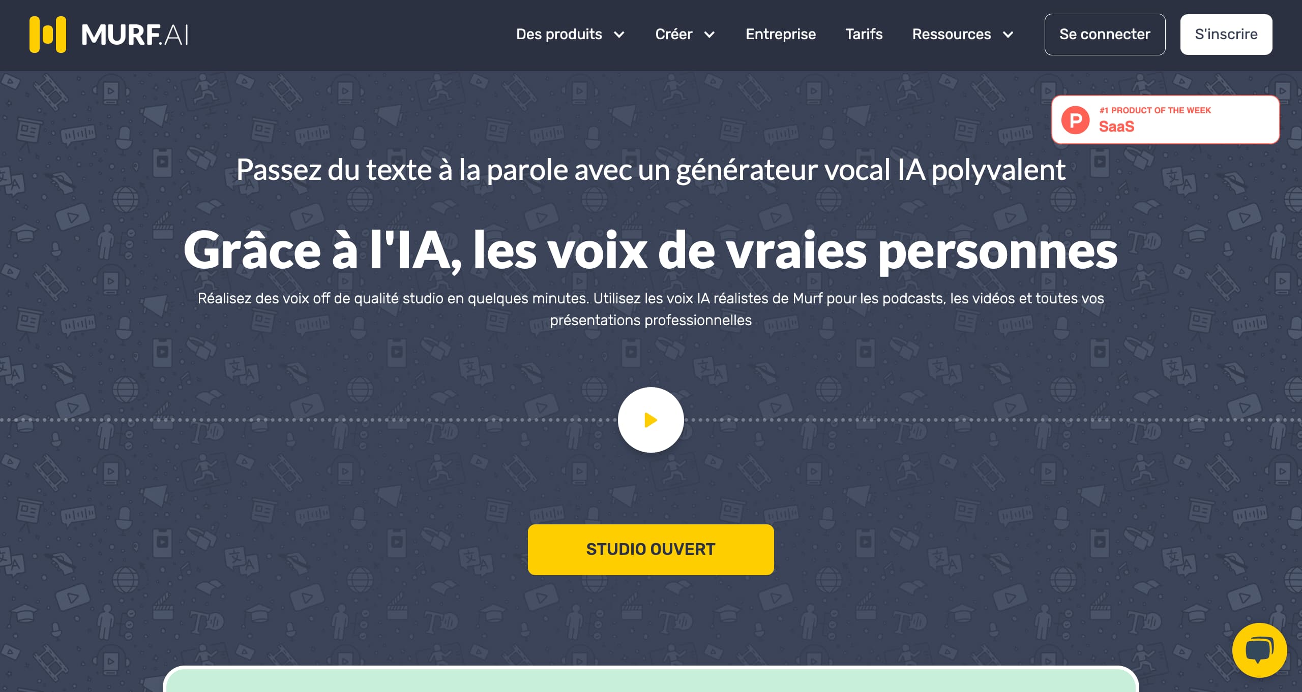 Murf Landing page
