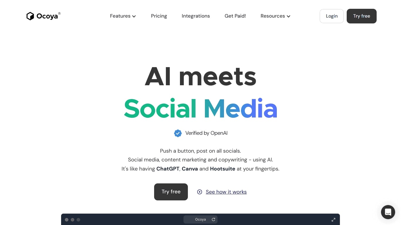 site internet ocoya