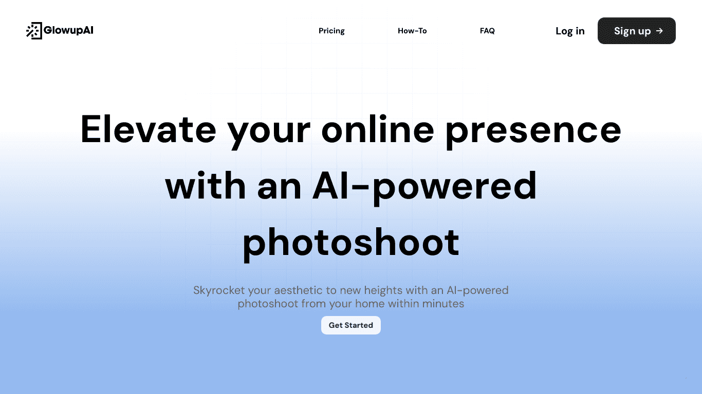 Site internet glowupAI