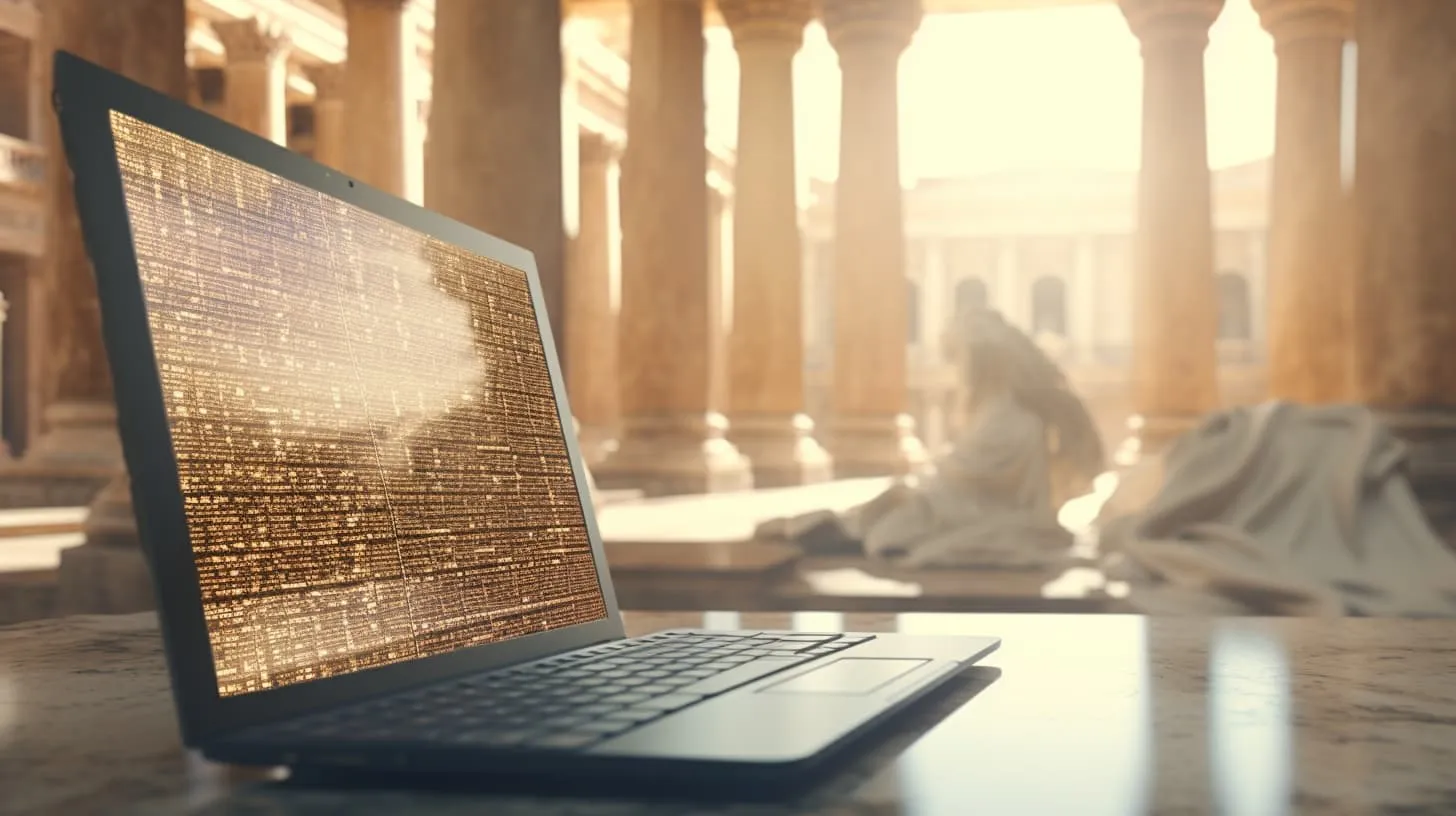 un code informatique sur un ordinateur portable