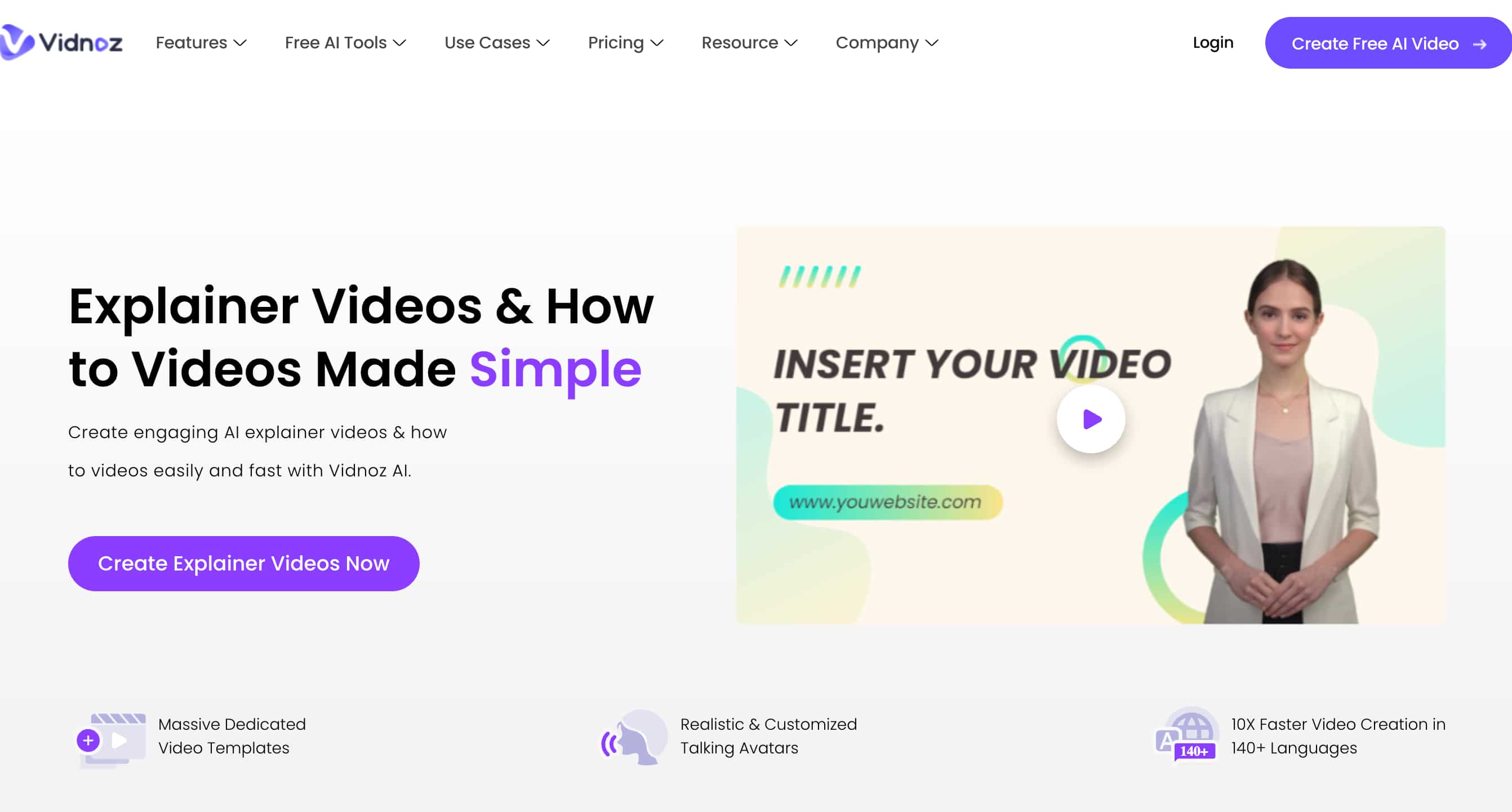 Vidnoz site internet