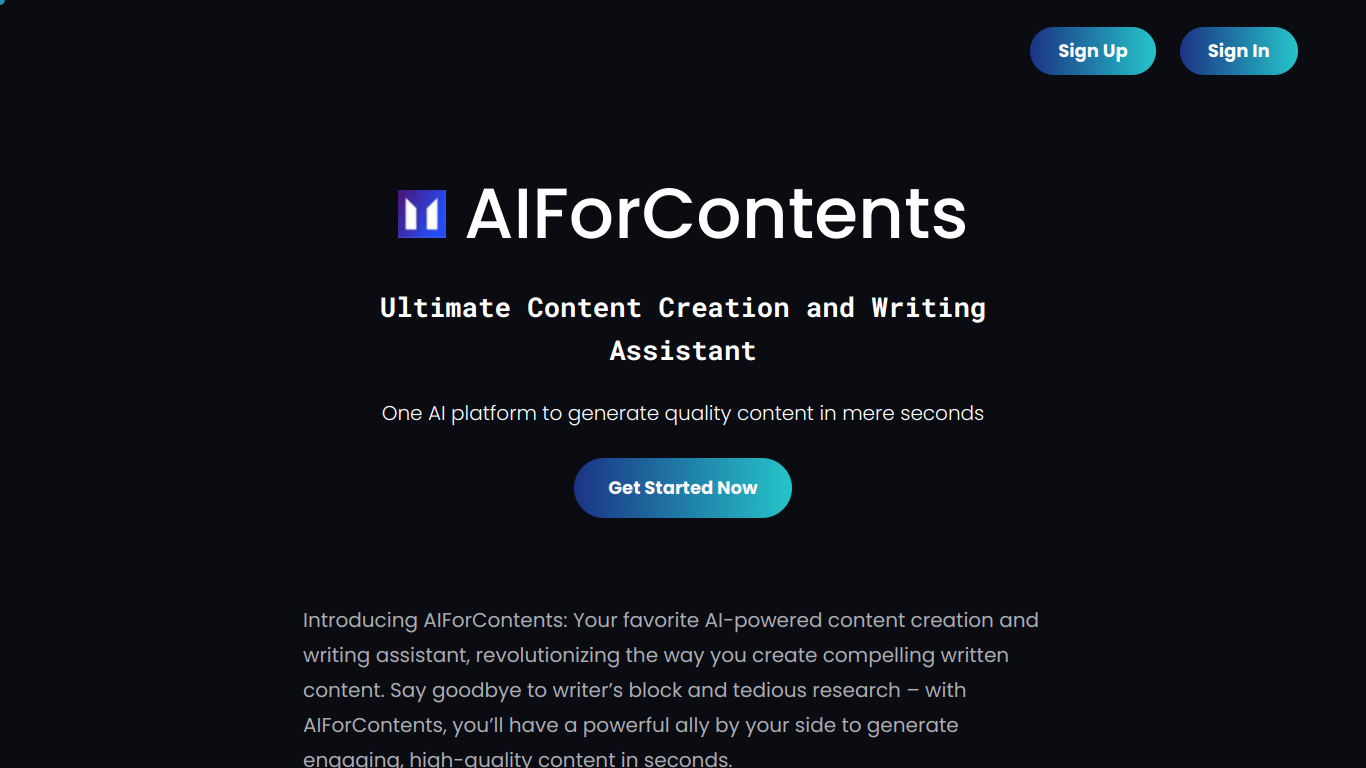 AI For Contents