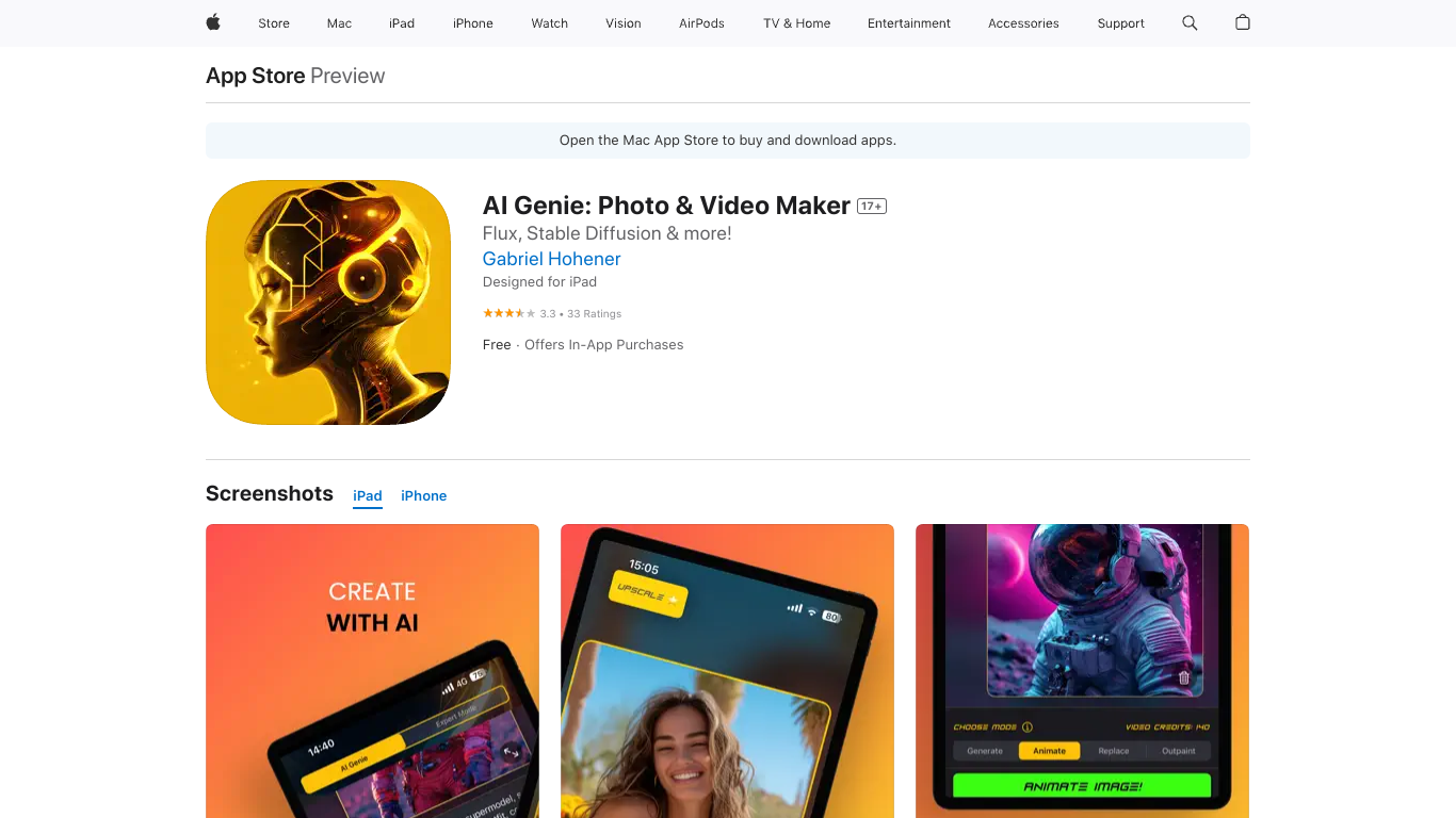 AI Genie Photo + Art Generator