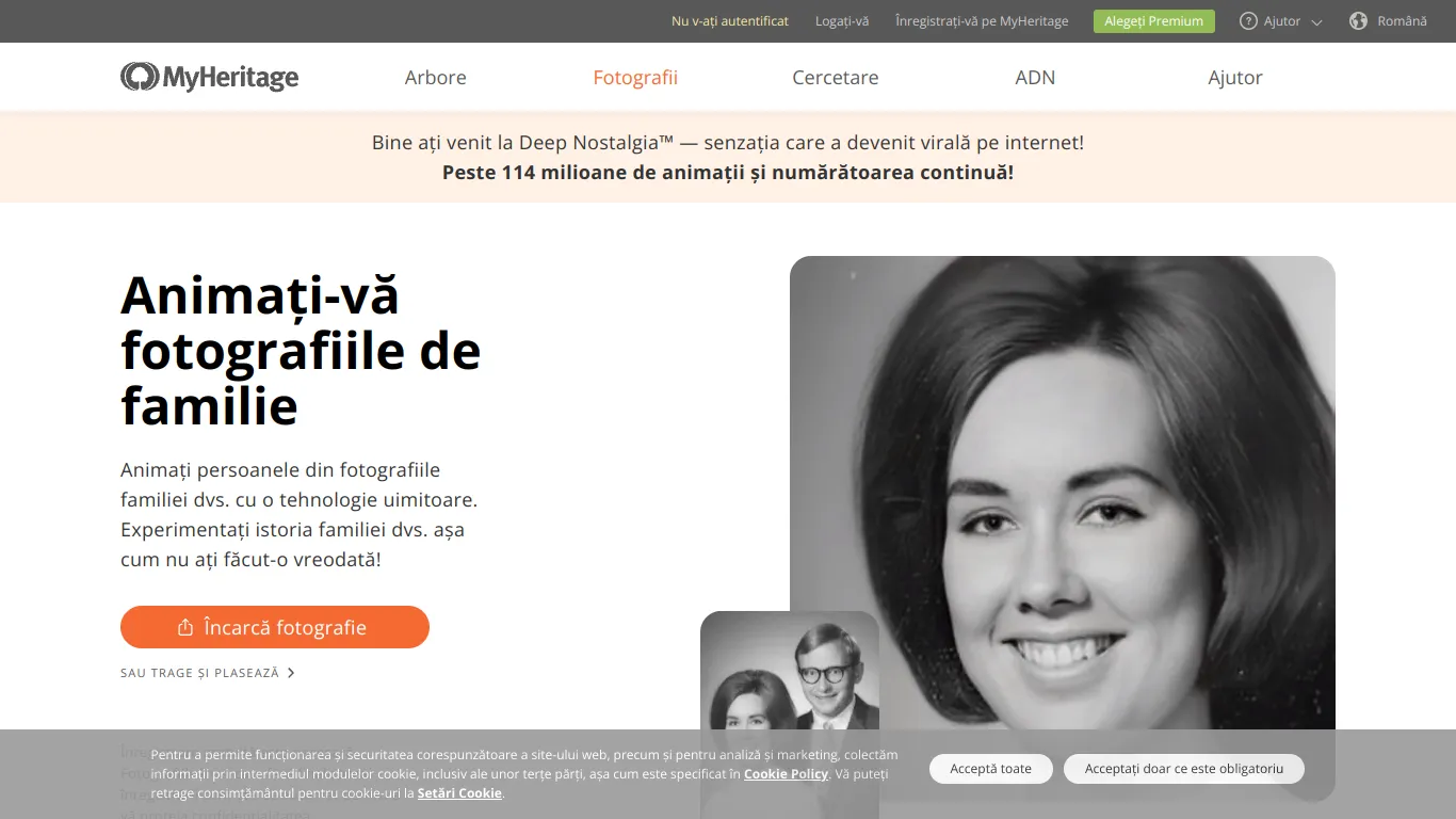 MyHeritage Deep Nostalgia