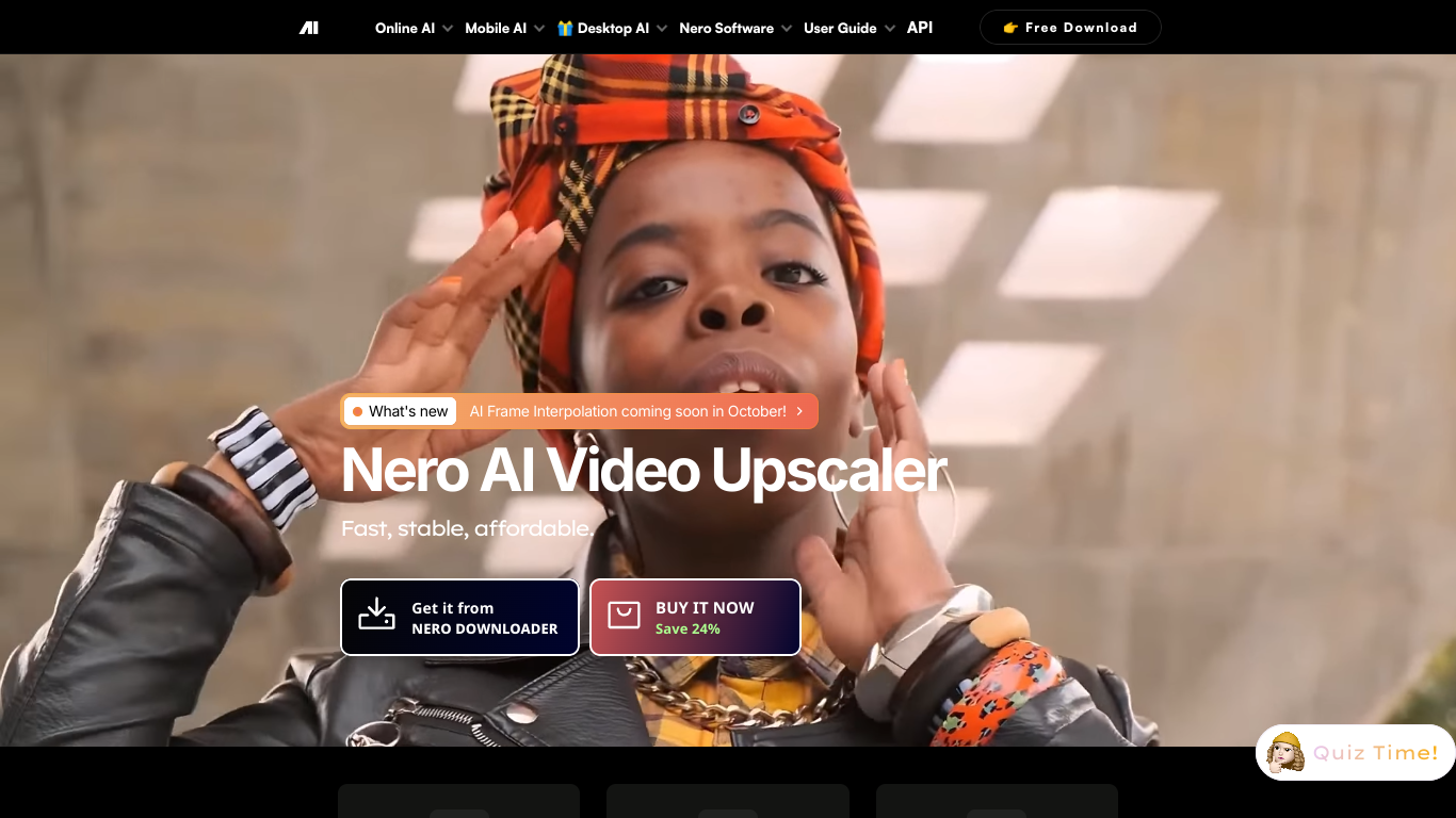 Nero AI Video Upscaler