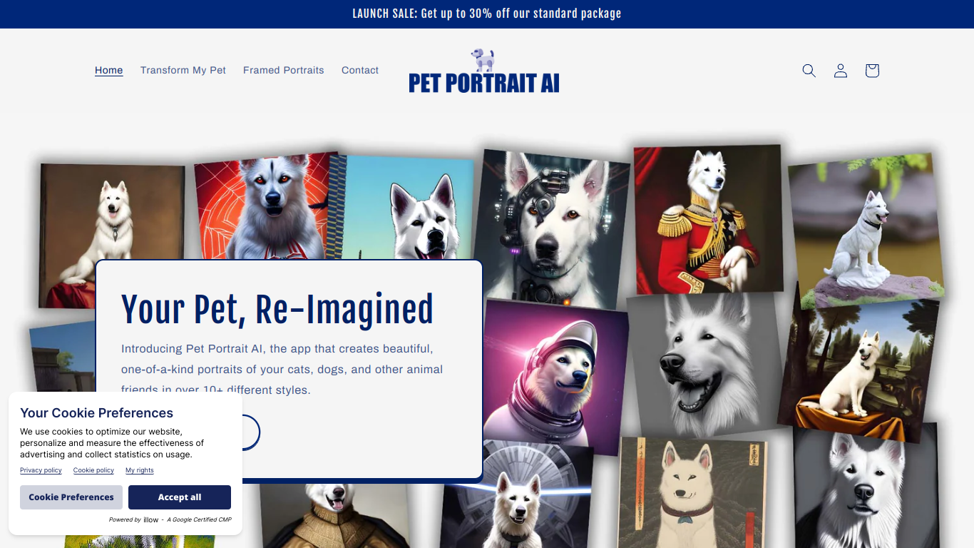 Pet Portrait AI