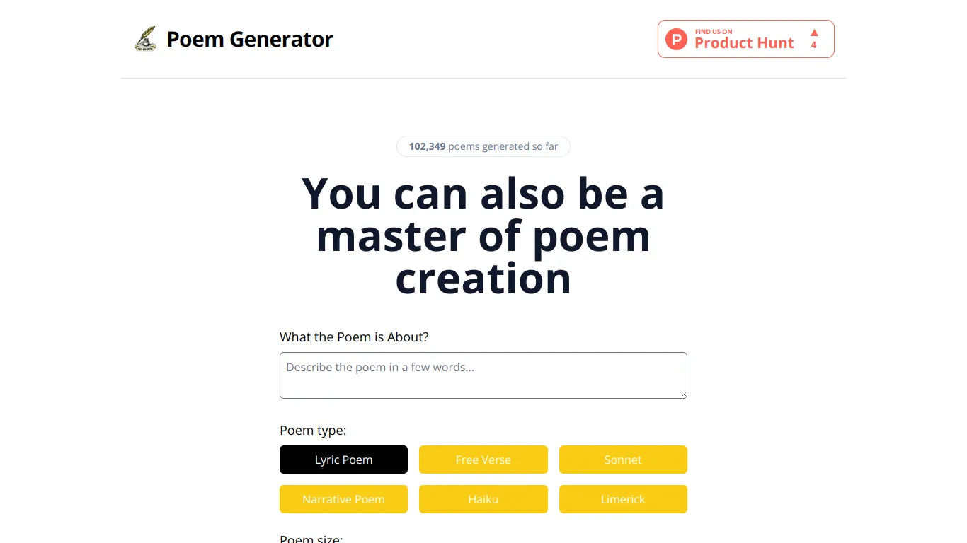 Poem Generator Art