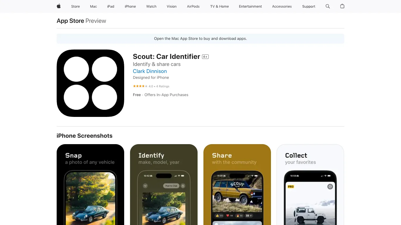Scout: Vehicle Identifier