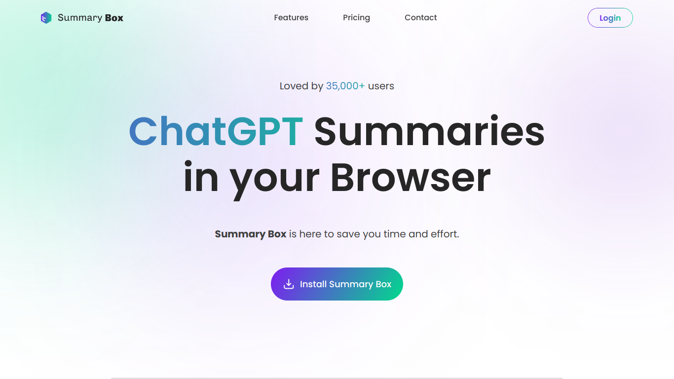 Summary Box