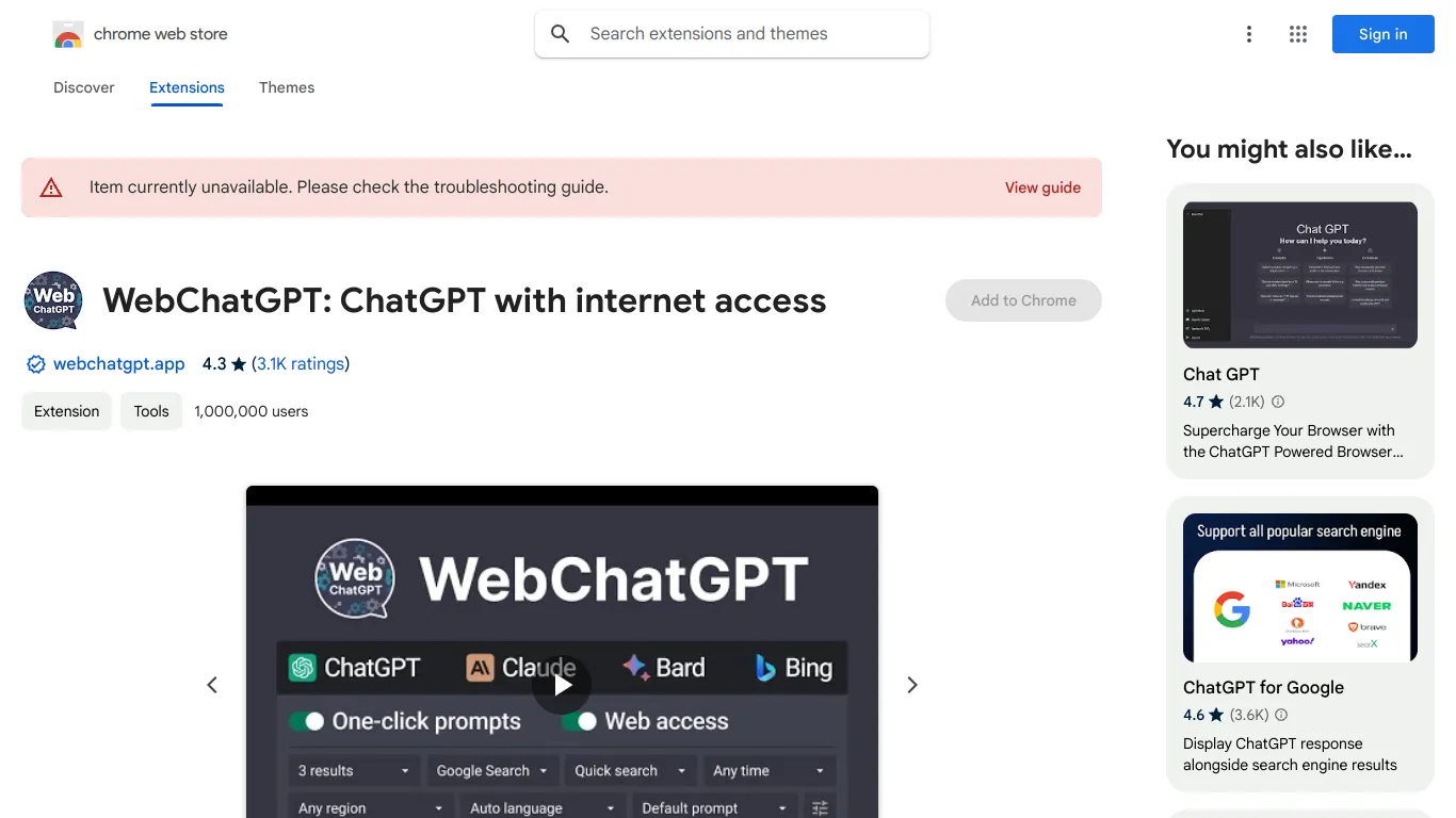 Web ChatGPT