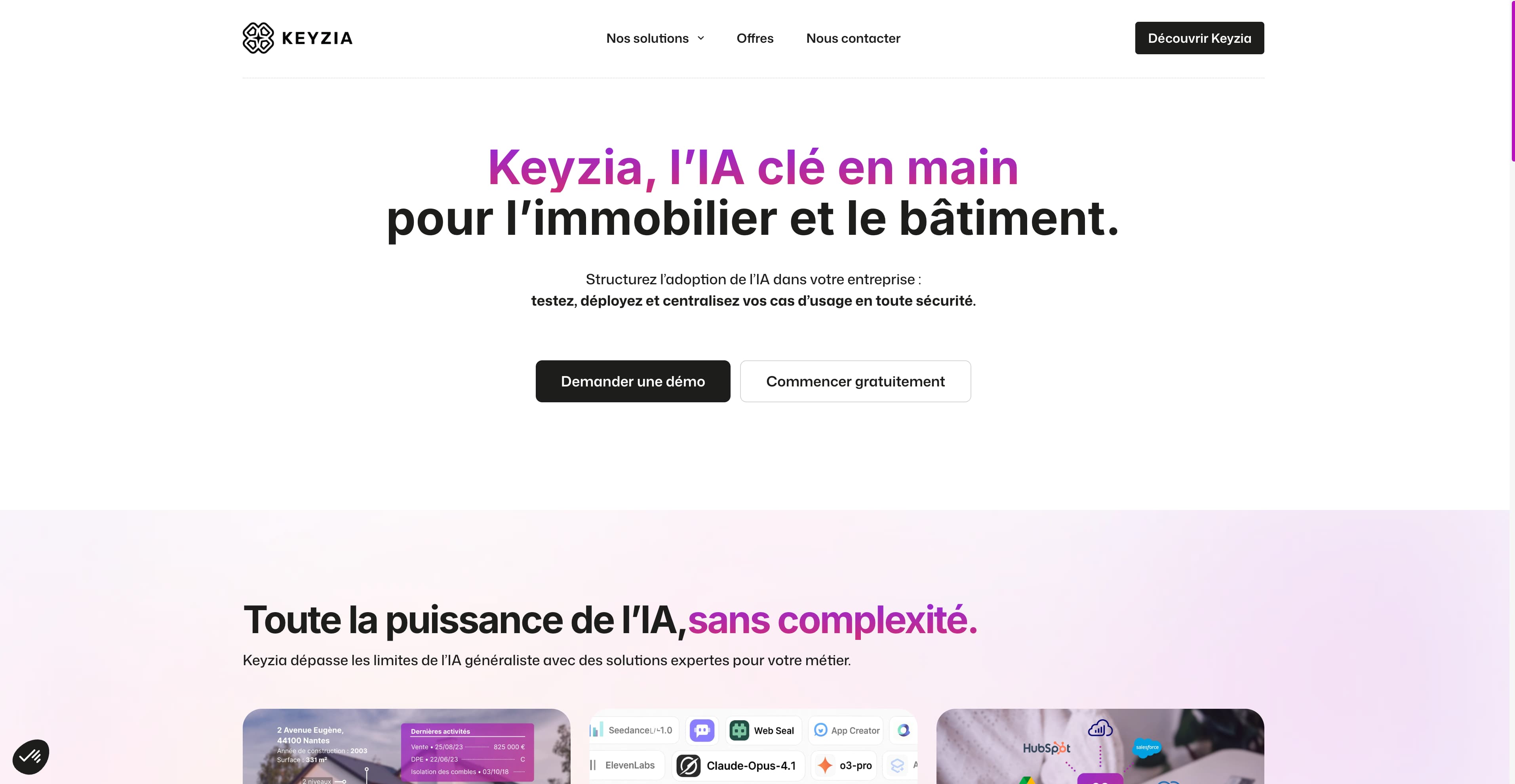 Keyzia IA immobilier