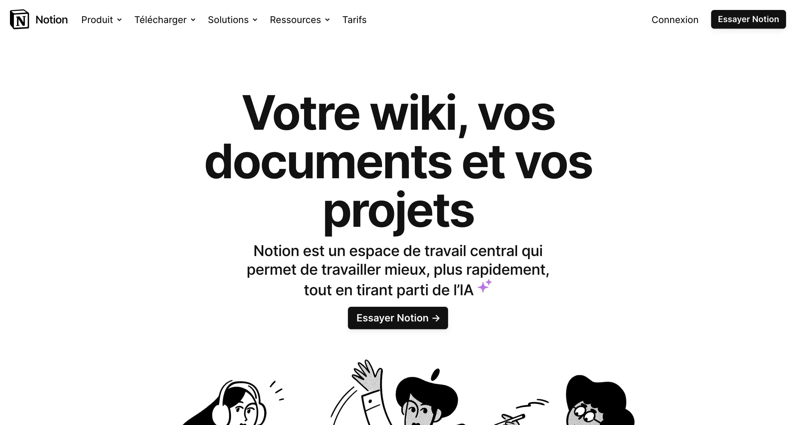 Notion site internet