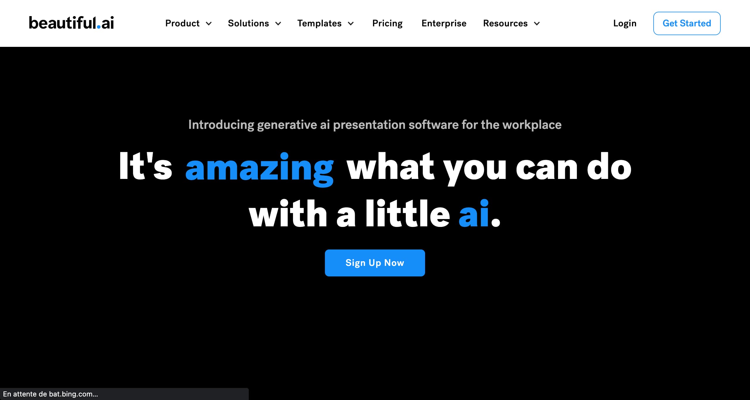 Site internet Beautiful.ai