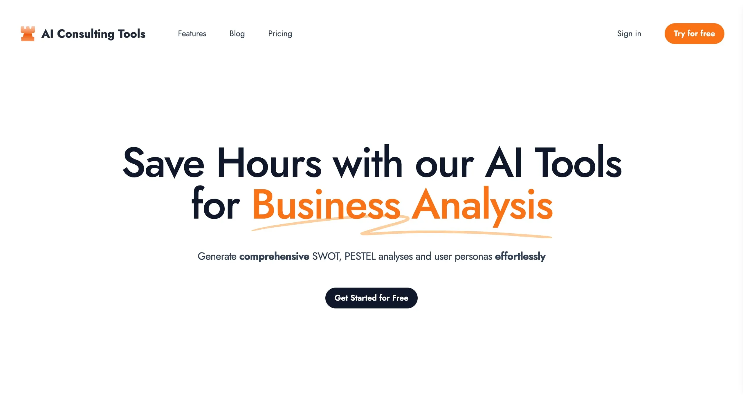 Site internet Ai consulting tools