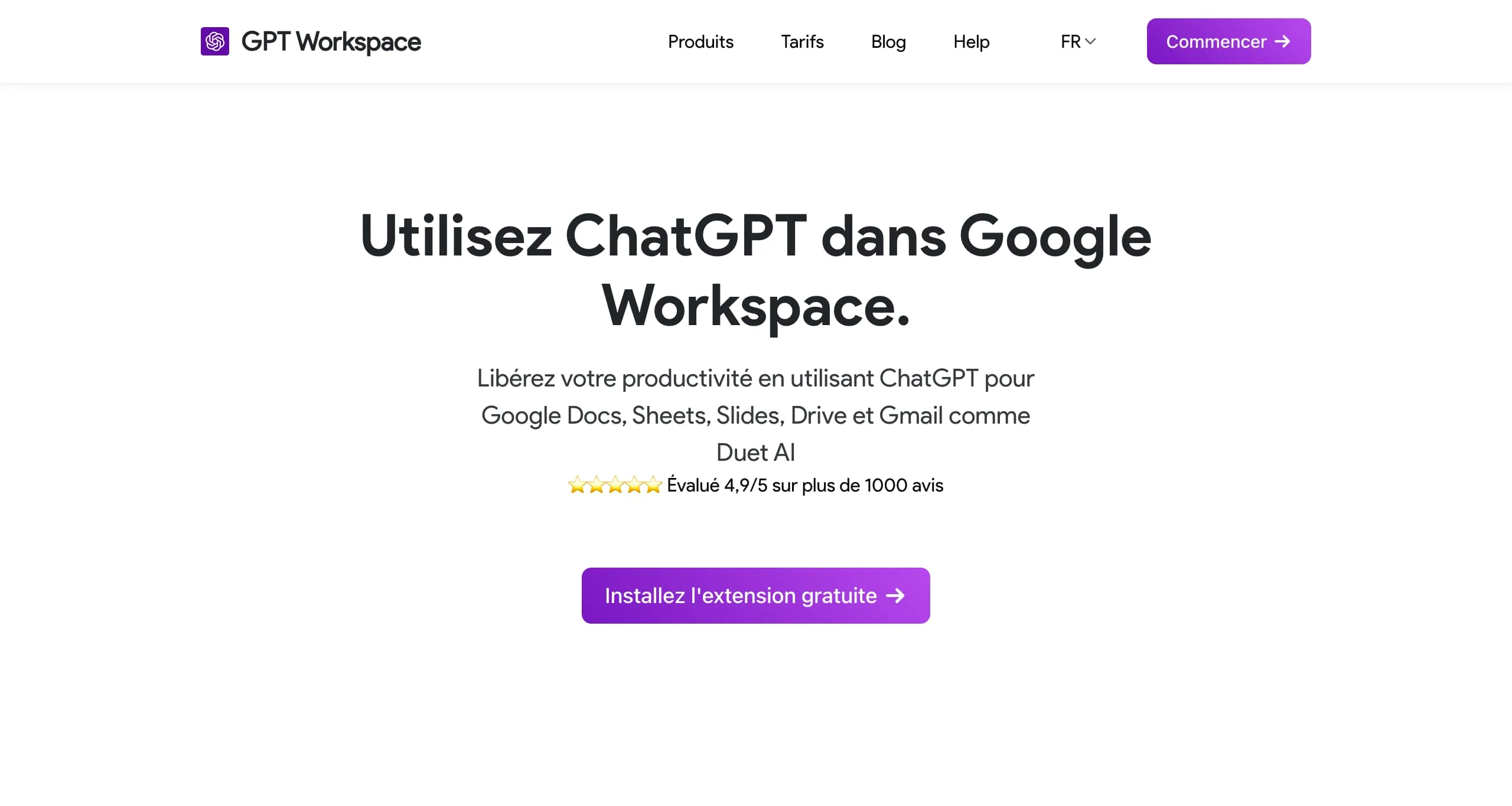 Site internet gpt workspace