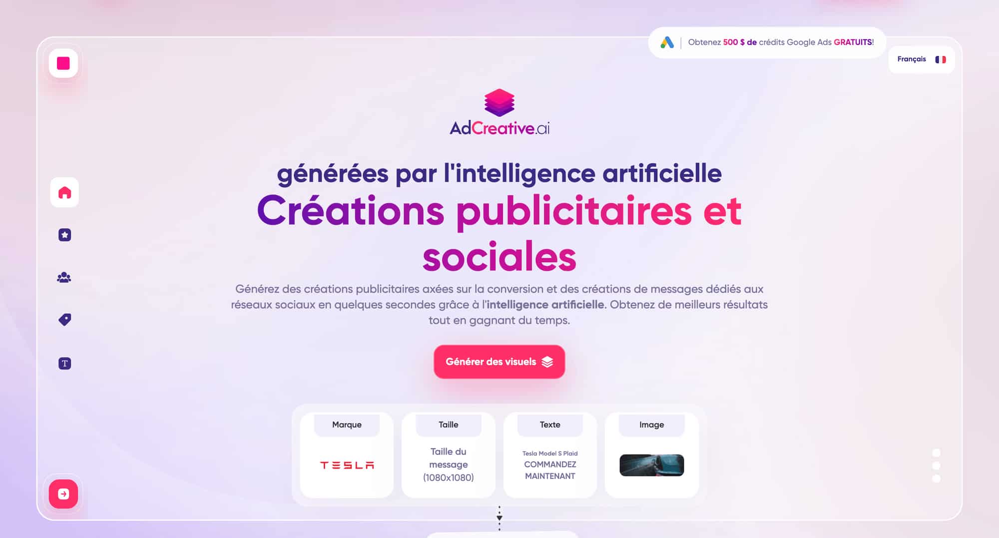 site internet adcreative.ai
