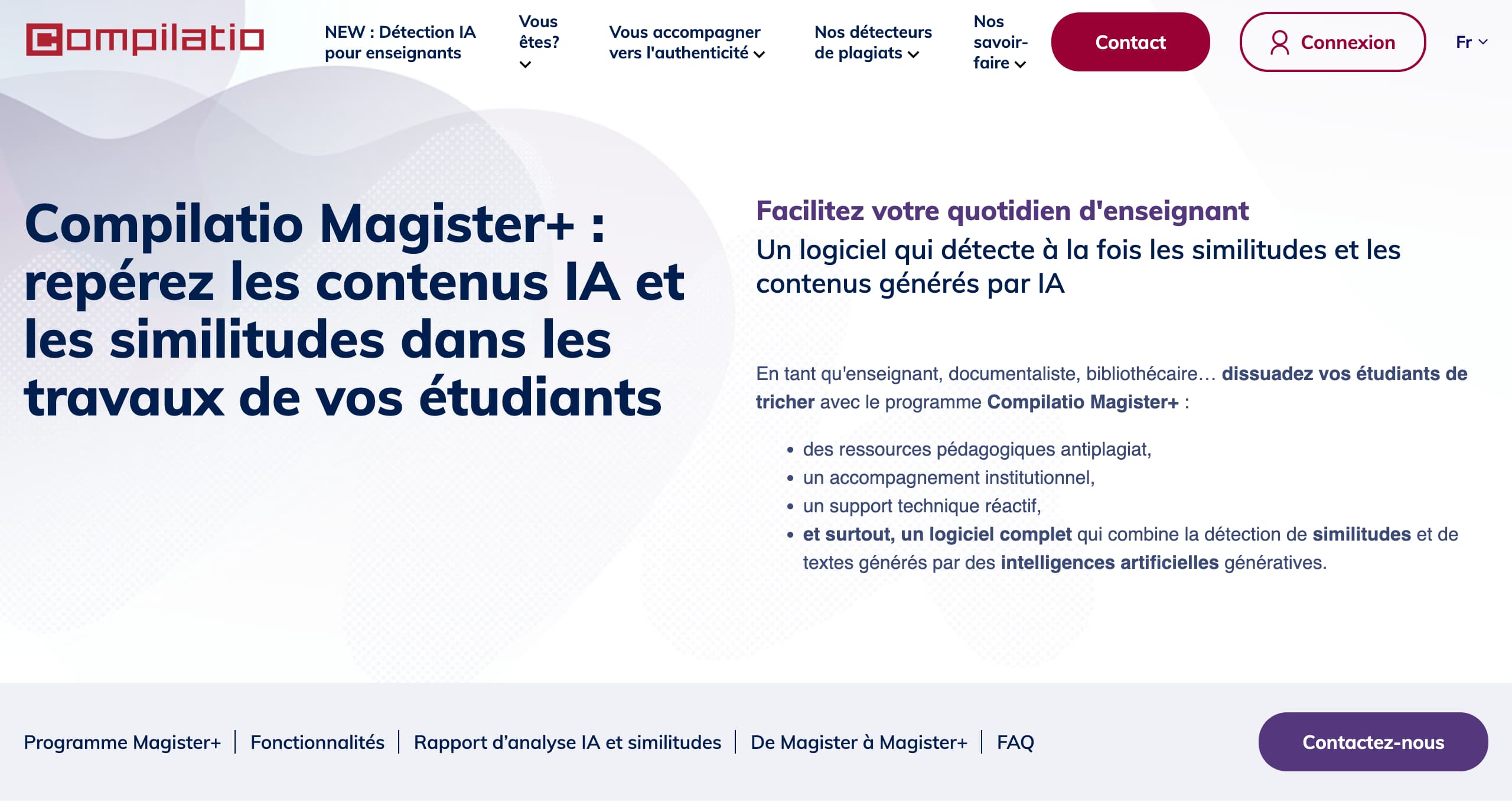 Landing page Compilatio