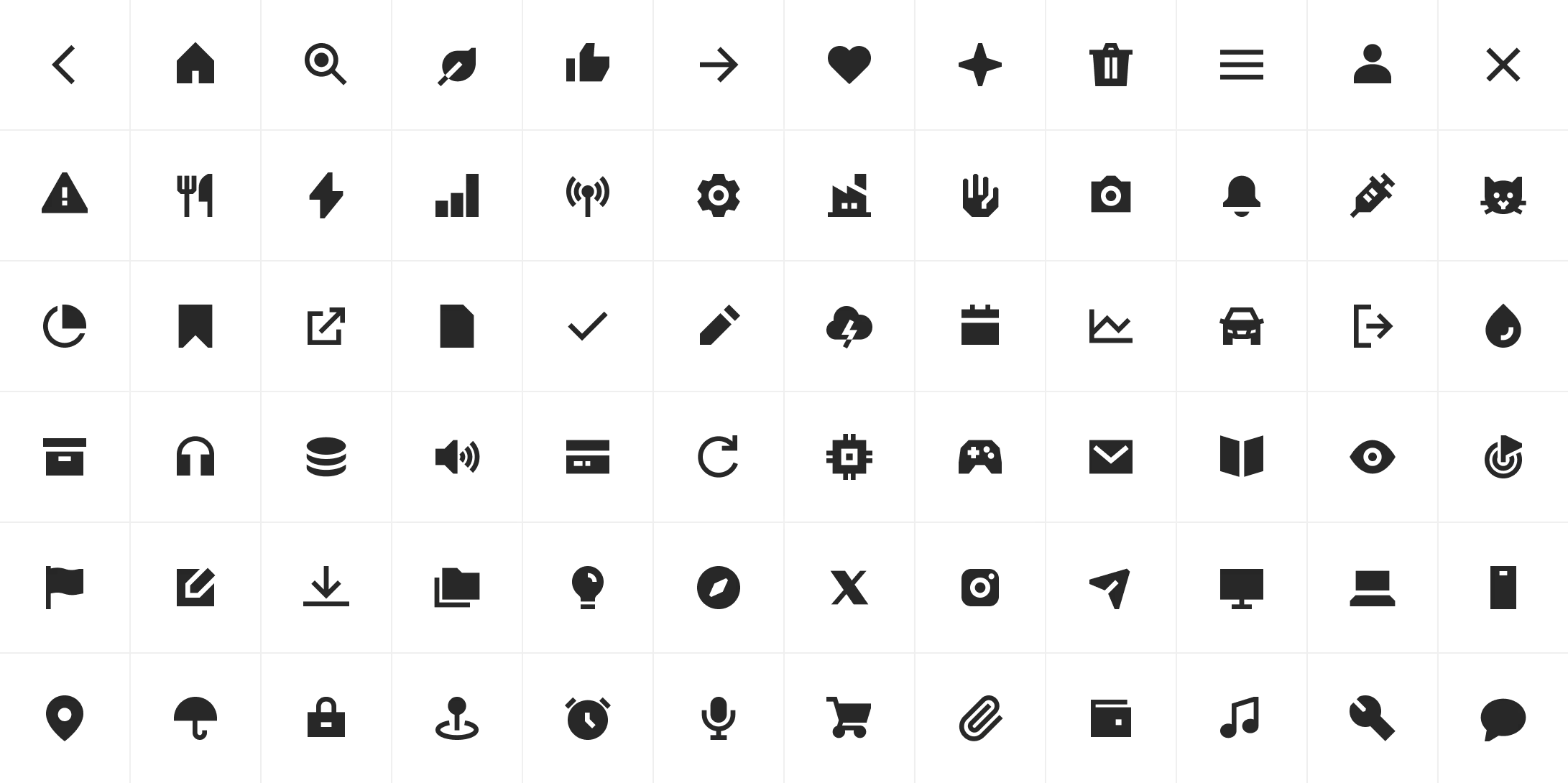 An icon preview for the style sharp solid bold