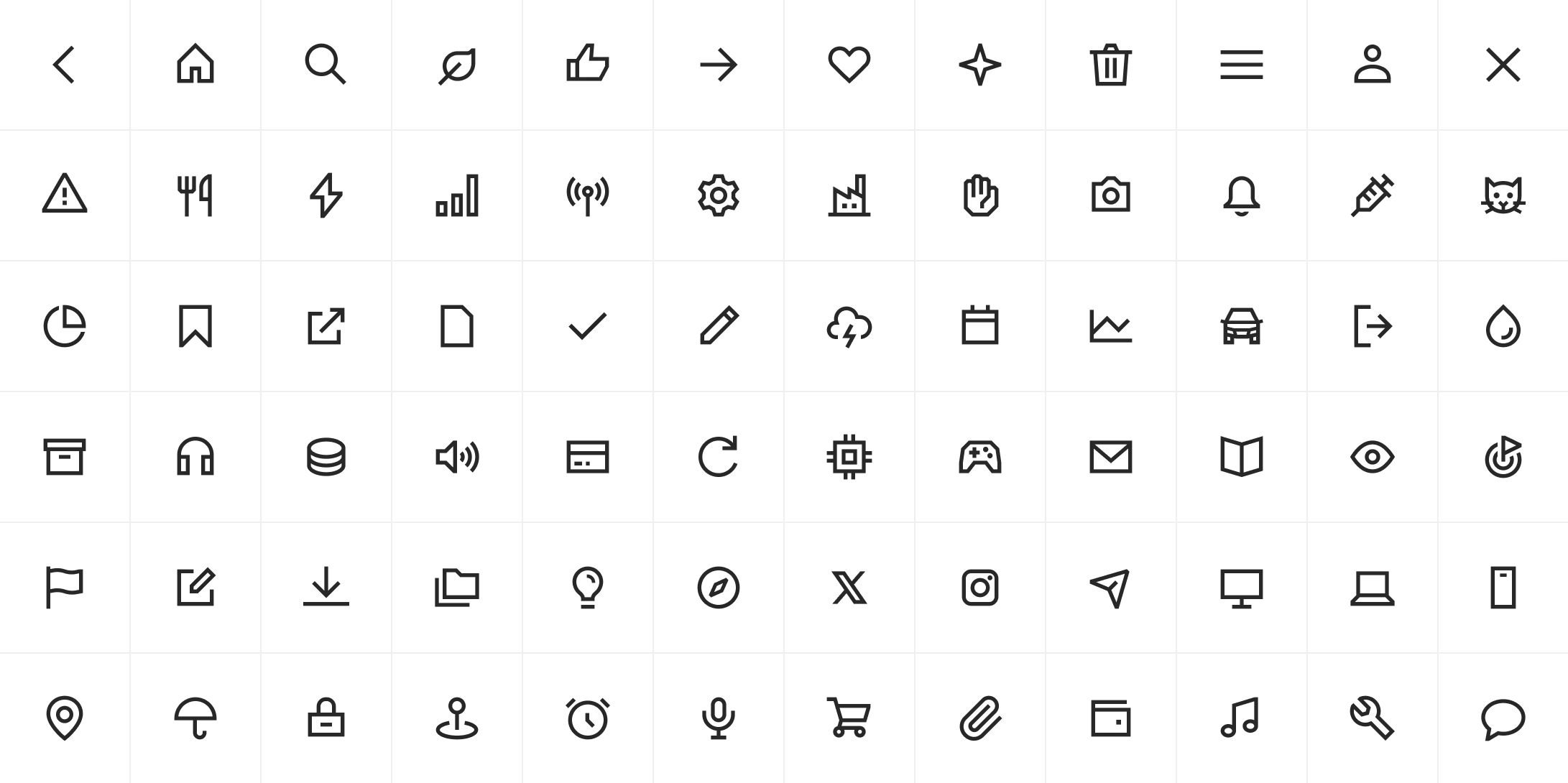 An icon preview for the style sharp outline medium