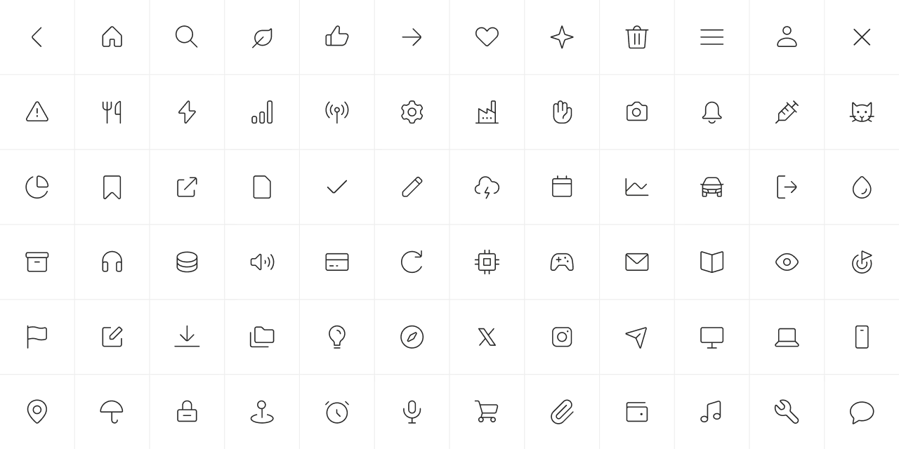 An icon preview for the style round outline light