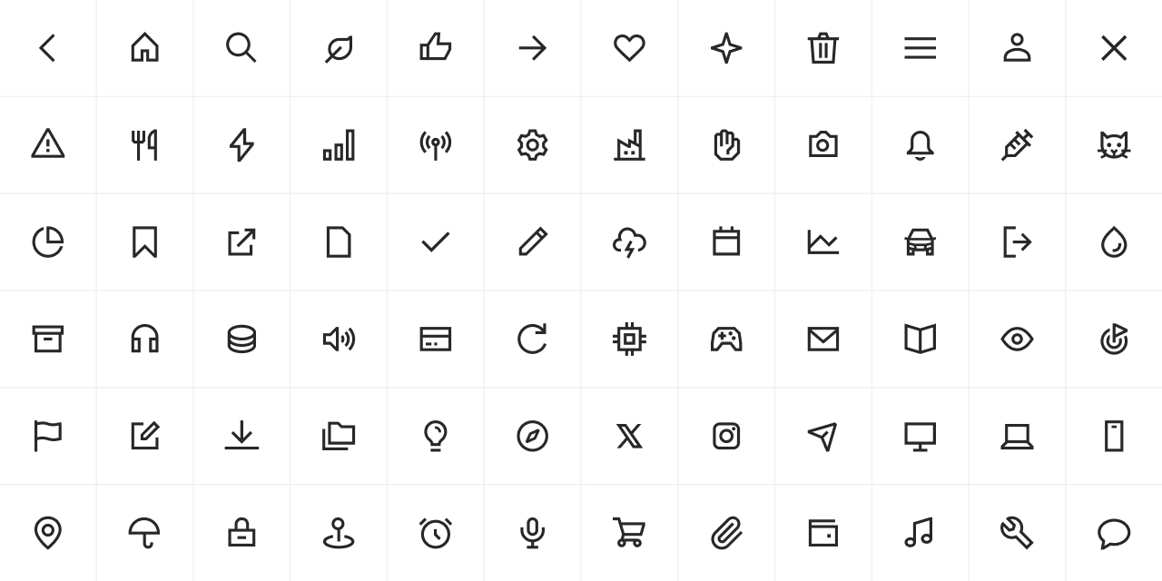 An icon preview for the style sharp outline medium