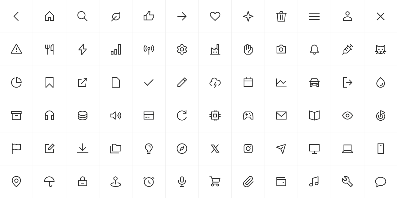 An icon preview for the style sharp outline regular