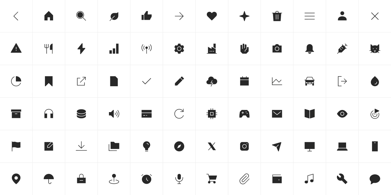 An icon preview for the style sharp solid light