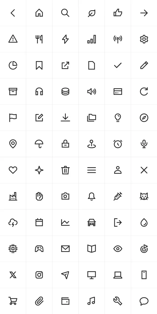 An icon preview for the style sharp outline medium