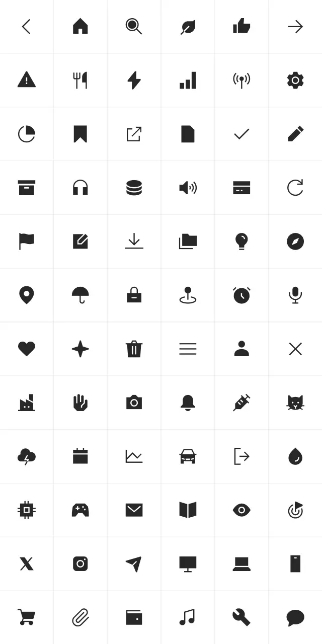 An icon preview for the style sharp solid regular