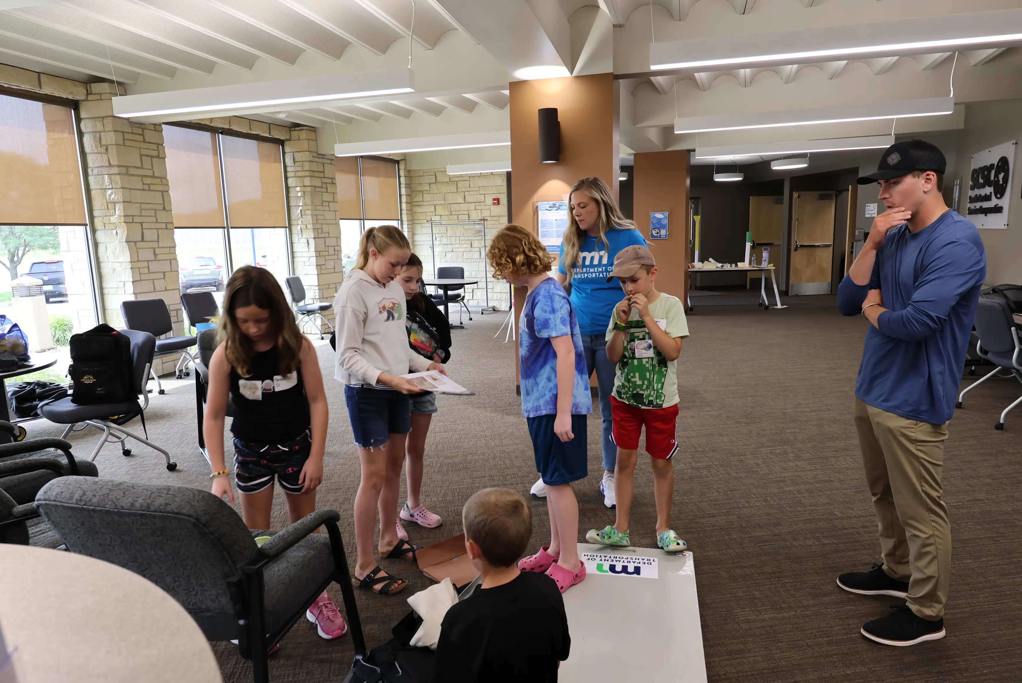 students working together