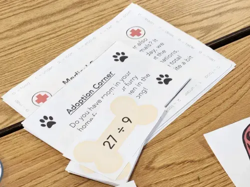 math game cards