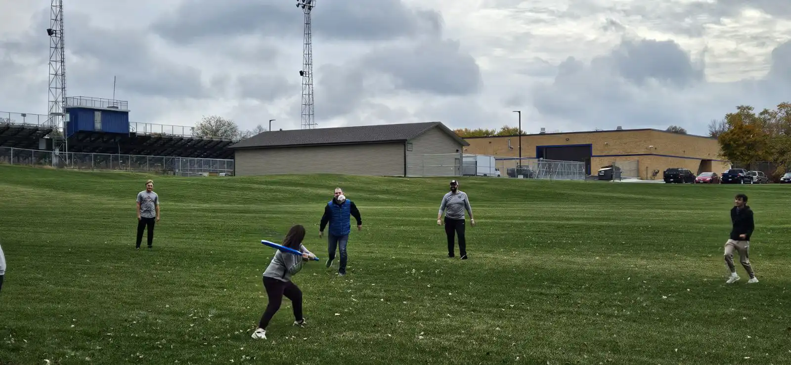 Educators playing a game of Benji Ball