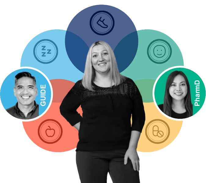 A person's hands with a medicine bottle in one hand and pill and the other hand.