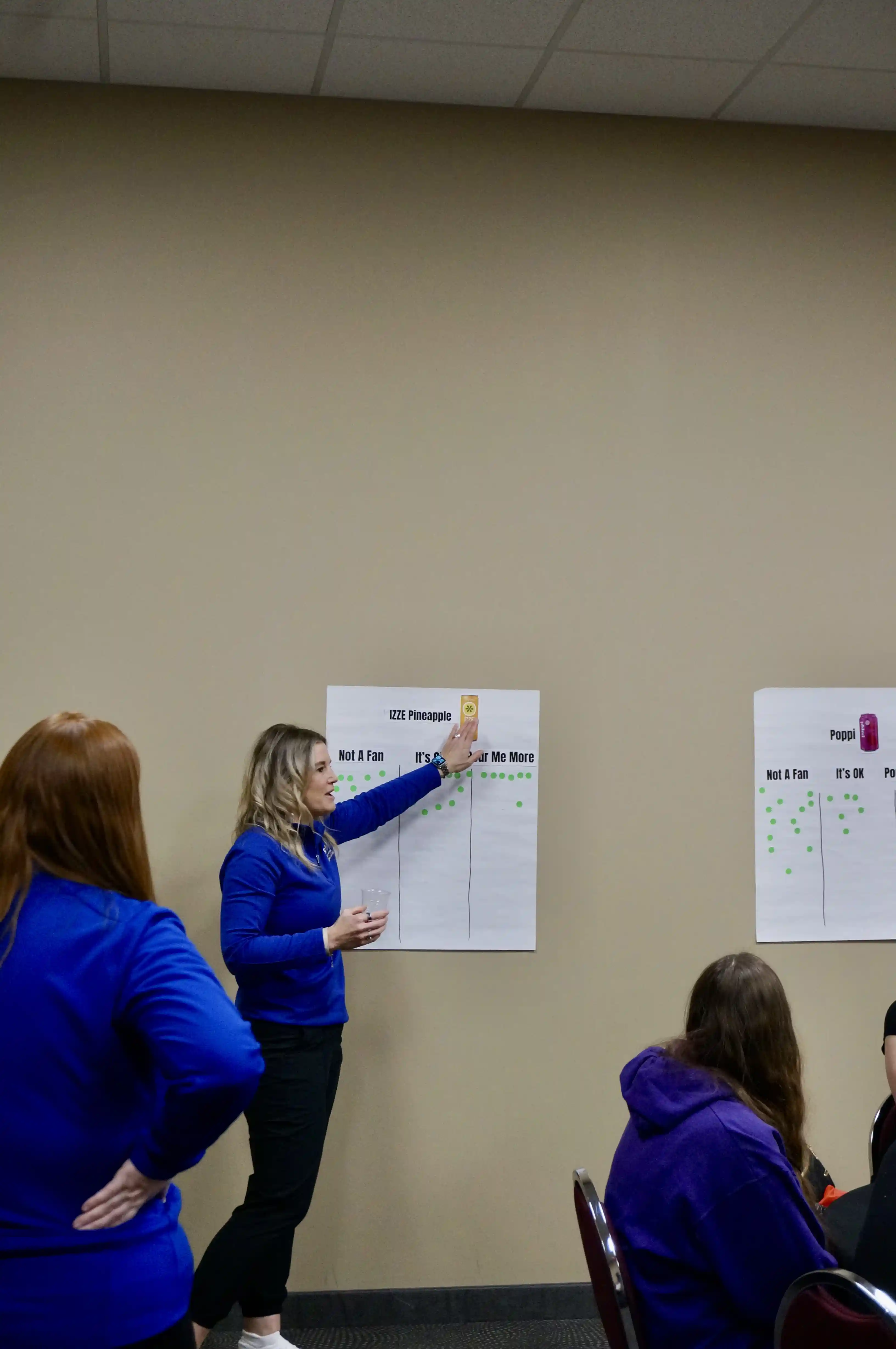 SCSC staff presenting the presentation "Rethink Your Drink"