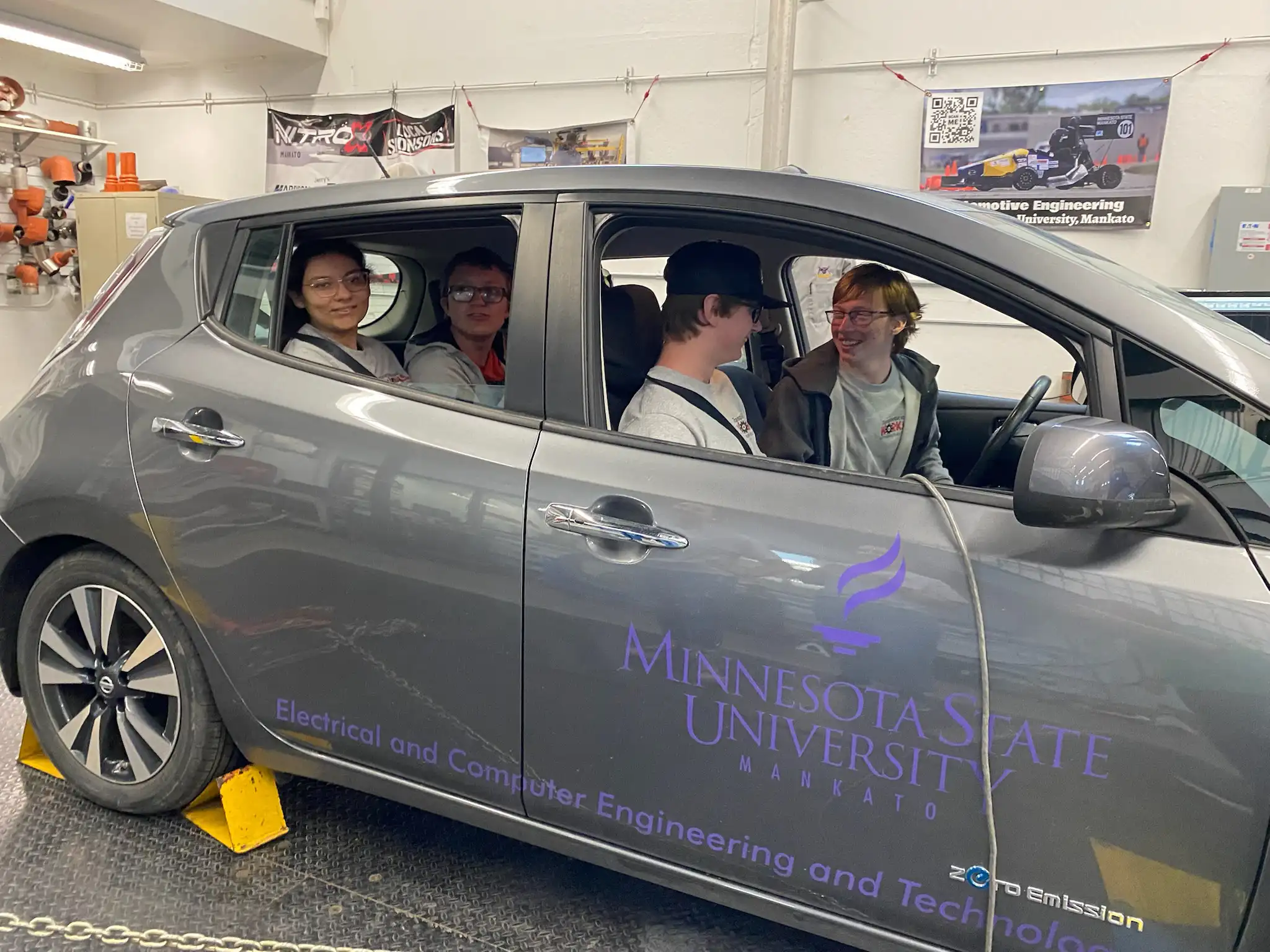 Students in a car