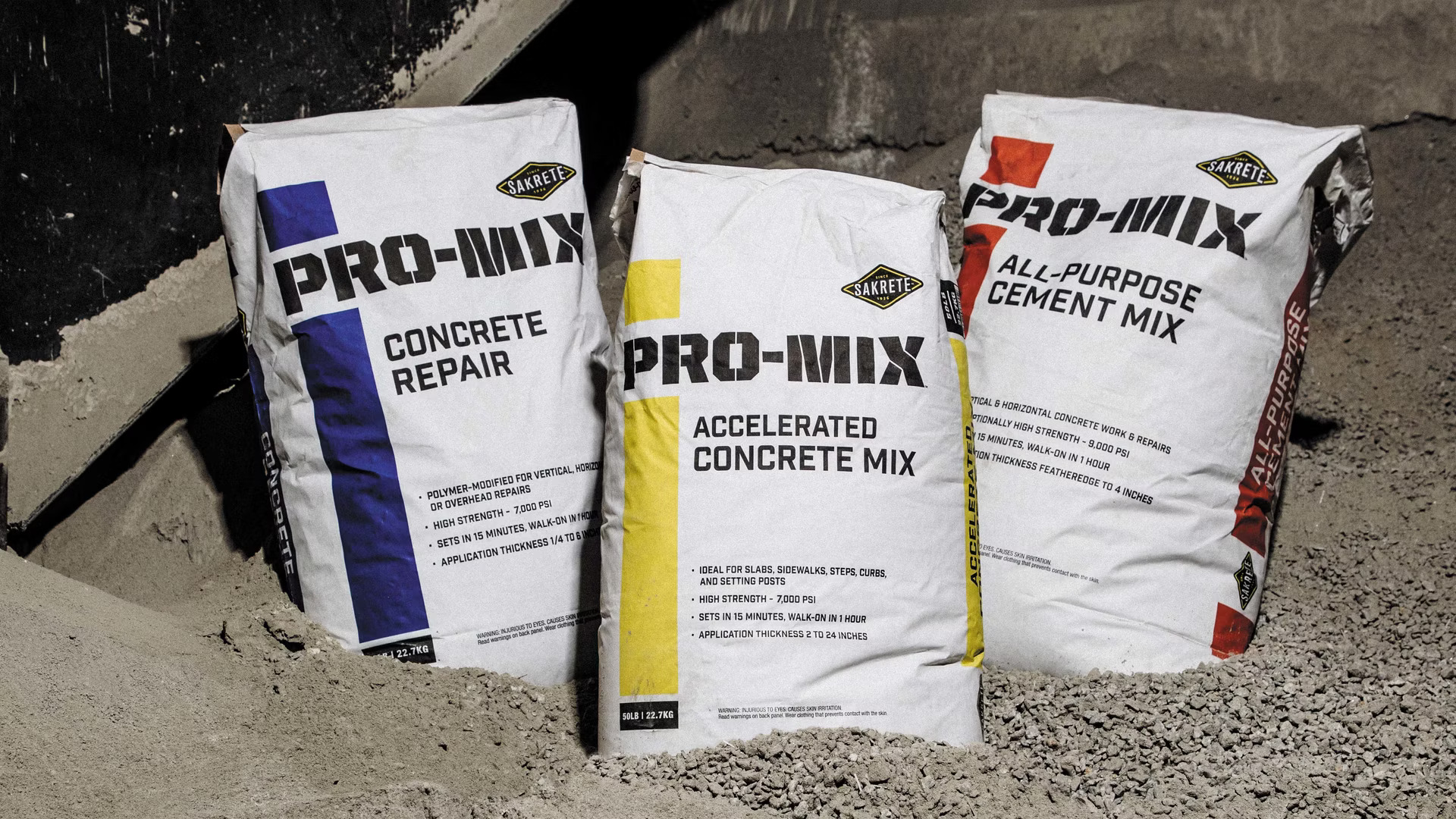 Sakrete pro-mix bags