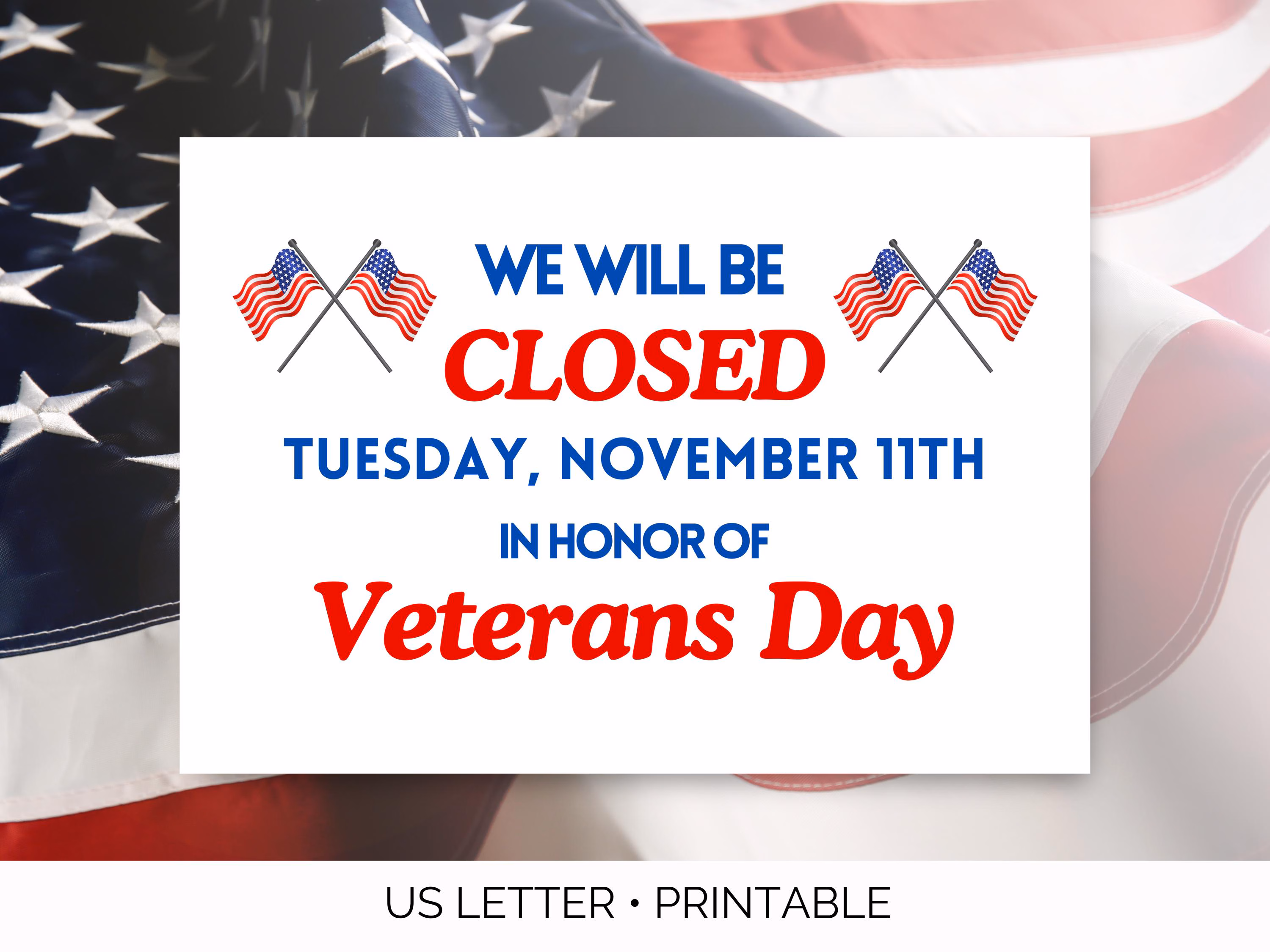 Veterans Day Closure