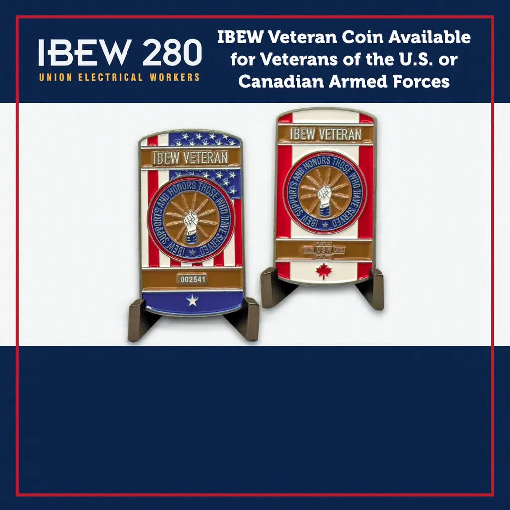 Claim Your Free IBEW Veteran Challenge Coin