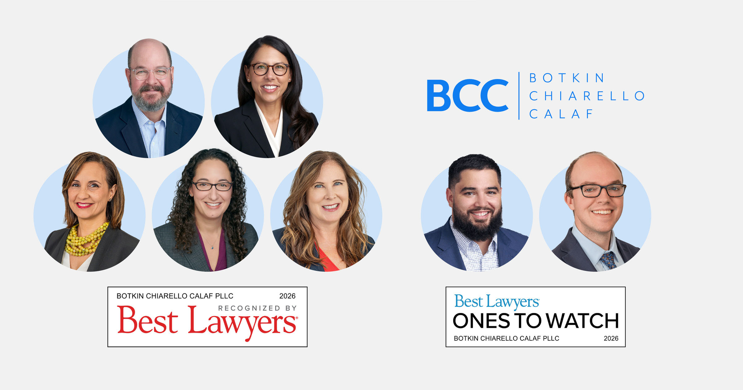 Seven Botkin Chiarello Calaf Attorneys Named to 2026 List of Outstanding Attorneys