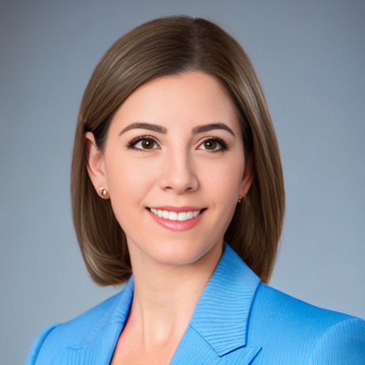 Stunning AI generated professional headshot of a woman in business casual attire
